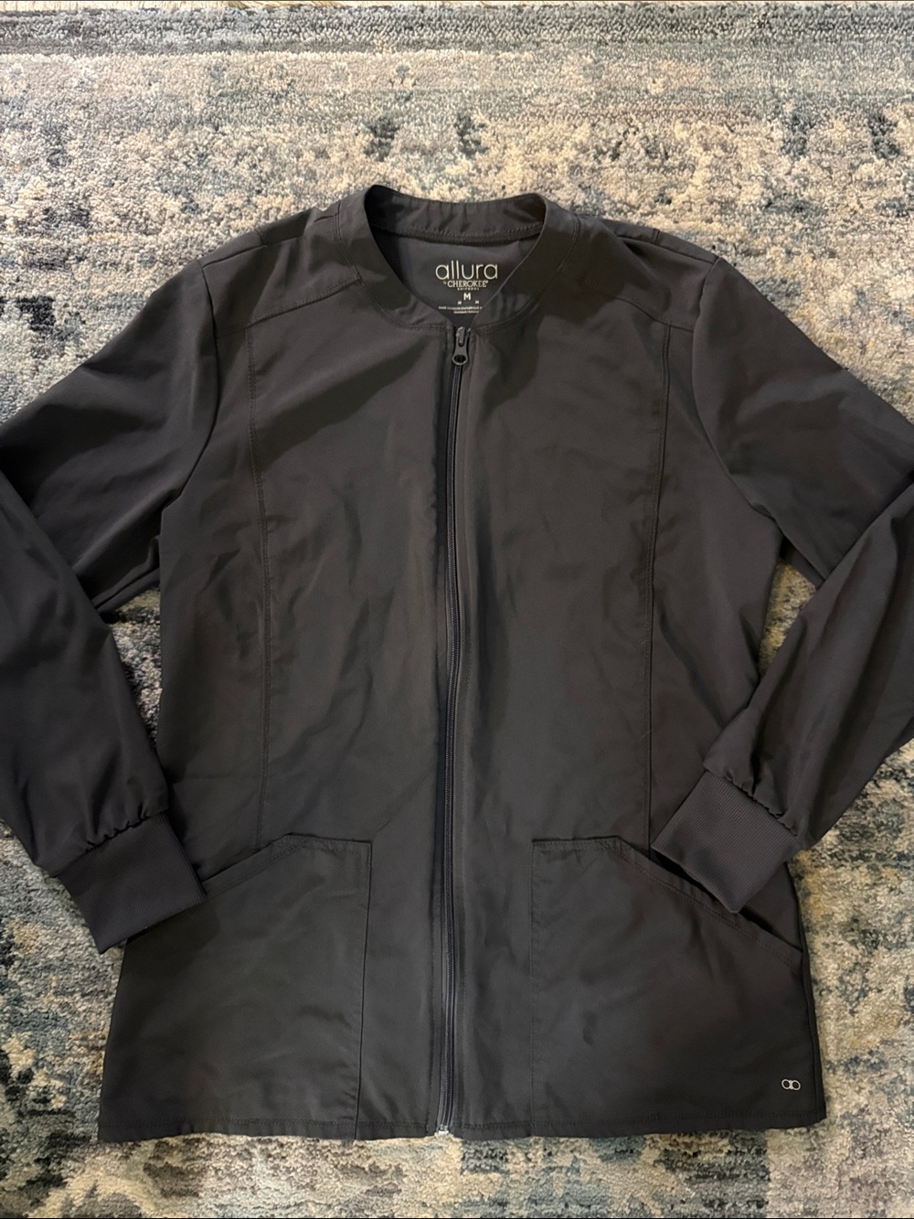 Allura Cherokee Pewter Woman’s Scrub Jacket